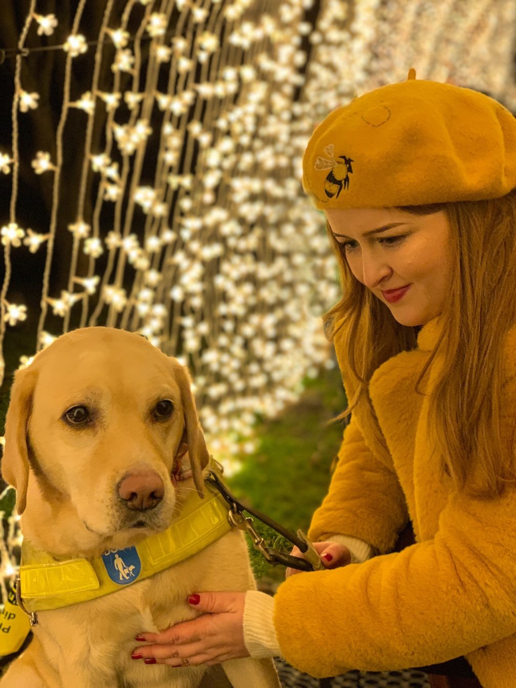 Emily with her guide dog